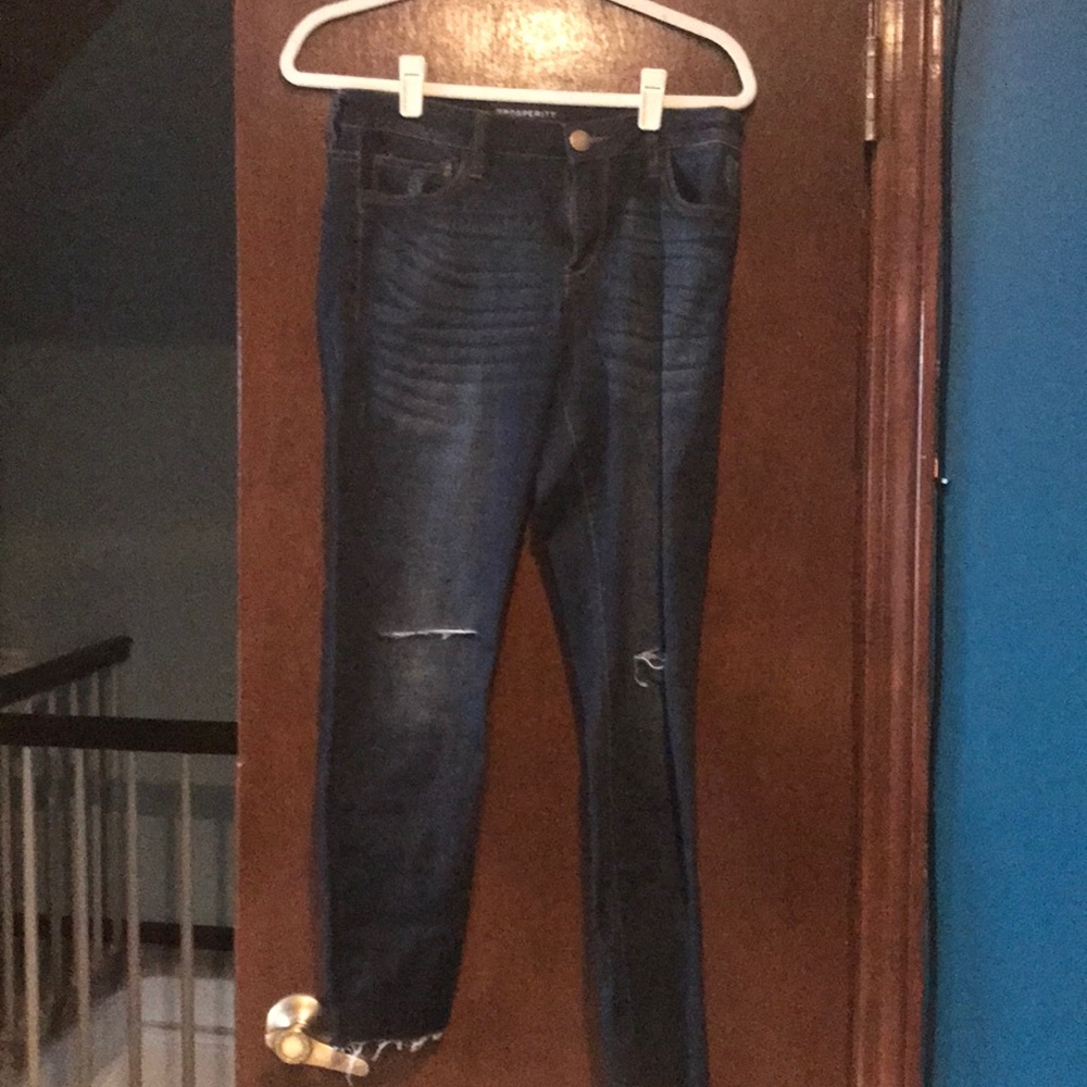 Dark ankle jean